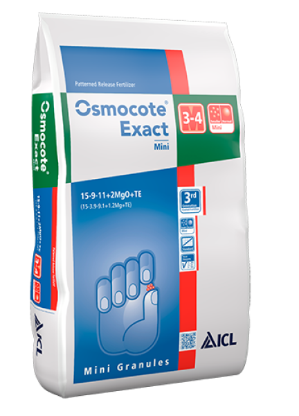 Osmocote Exact Mini 3-4M 15-9-11+2.0+TE 10 kg